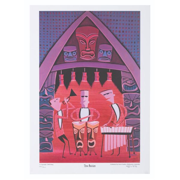 A SHAG Signed "Three Musicians" Print.