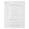 Image 1 : An “Aristocats” Recording Session Script.