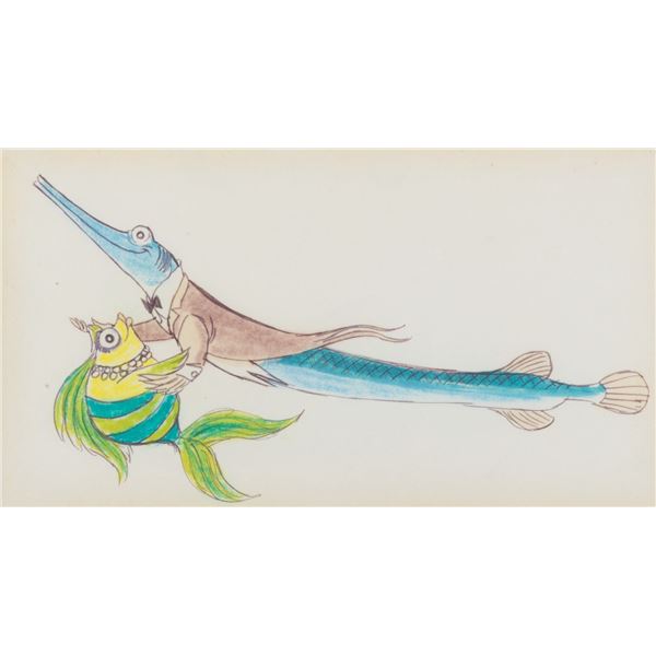 A “Bedknobs and Broomsticks” Fish Concept Drawing.