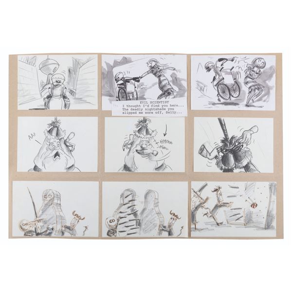 “The Nightmare Before Christmas” Storyboard Panels.
