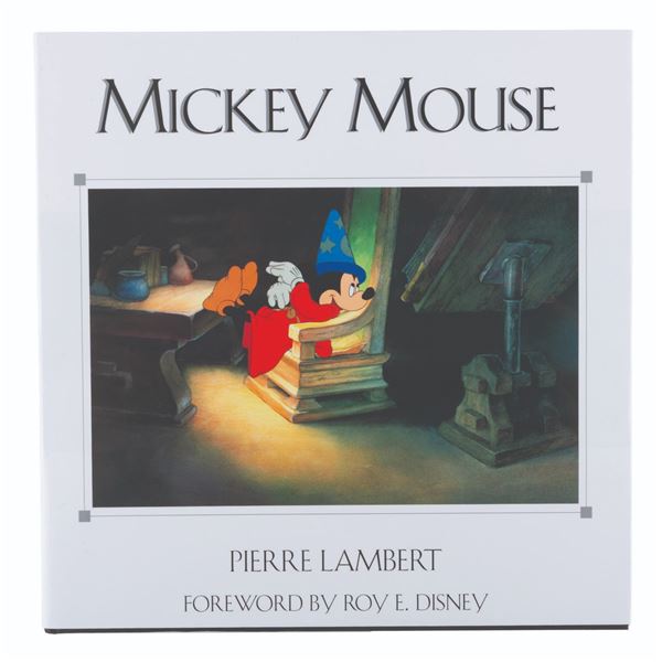 A Roy Disney Signed Mickey Mouse Art Book.