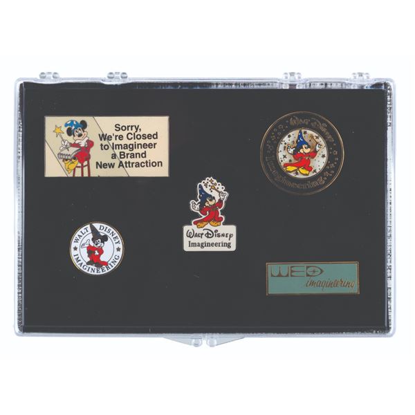 A Collection of Imagineering Pins.