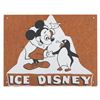 Image 1 : A Mickey Mouse Ice Disney Sign.