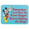 Image 1 : A Mickey Mouse Backstage Food Sign.