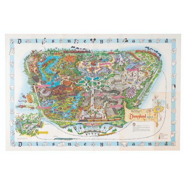 A 1962 Disneyland Souvenir Map.