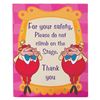 Image 1 : A Disneyland Tweedledum and Tweedledee Safety Sign.