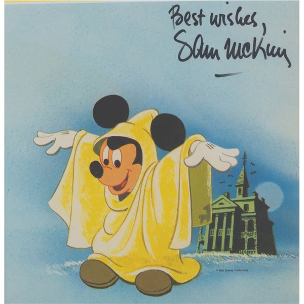 A Sam McKim Signed Haunted Mansion Print.