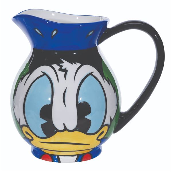 A Donald Duck Ceramic Pitcher.