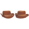 Image 1 : A Pair of Chip and Dale Cowboy Hat Costume Props.