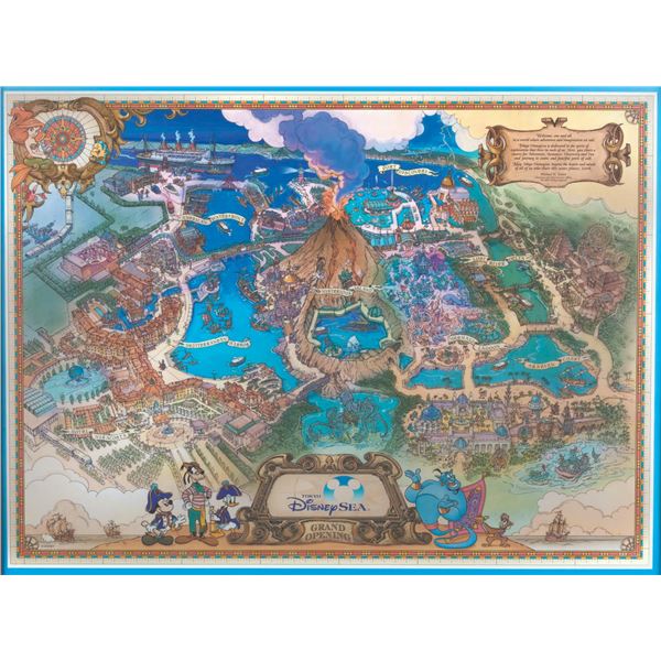 A Tokyo DisneySea Grand Opening Fun Map.