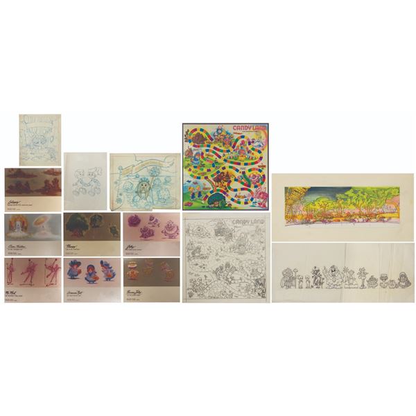 A Collection of Candy Land Game Concept Art.