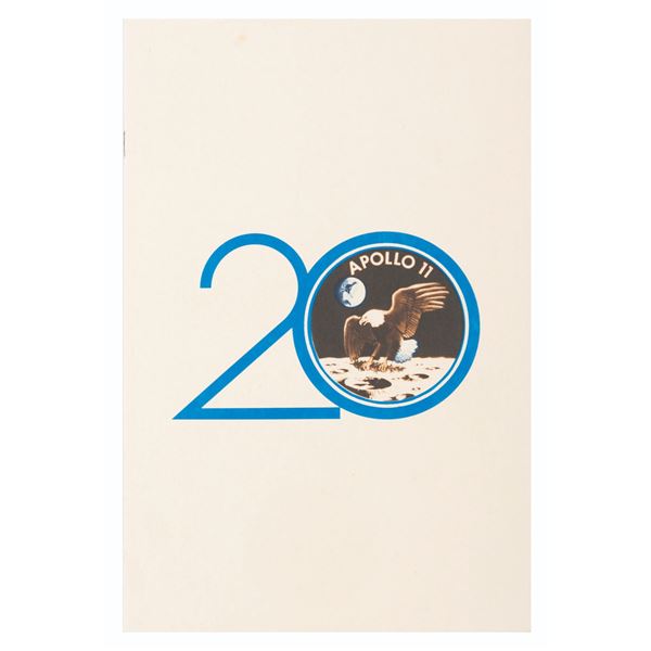 A Multi-Signed Apollo 11 Anniversary Program.