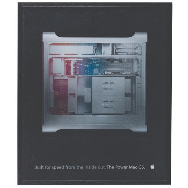 An Apple Store Promotional MAC G5 Lenticular Poster.