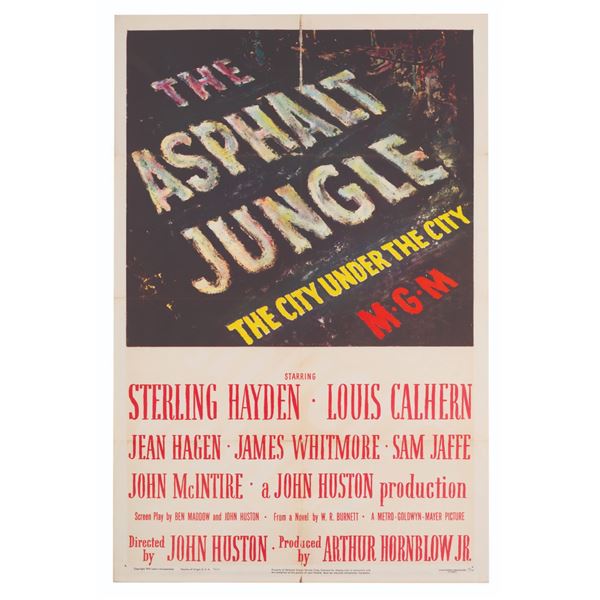 An “Asphalt Jungle” One Sheet.