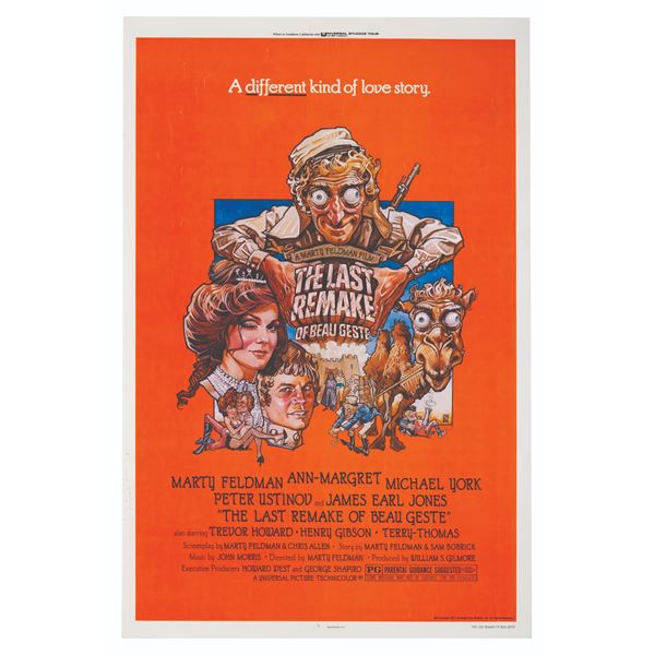 A “Last Remake of Beau Geste” One-Sheet Poster.