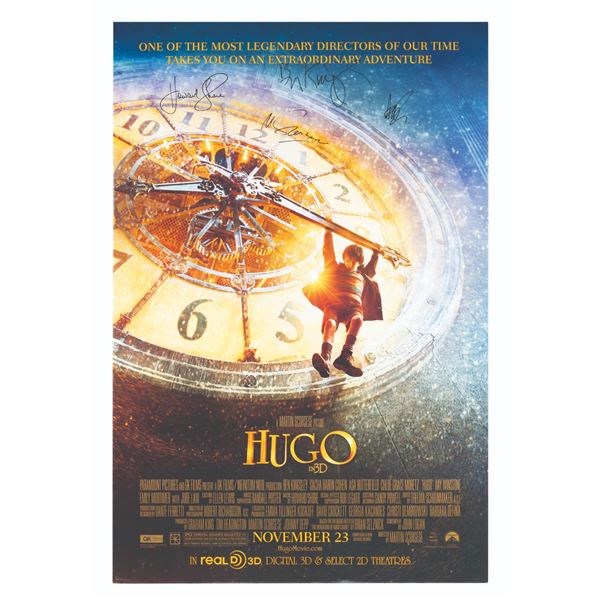A Scorsese Signed "Hugo" One-Sheet.