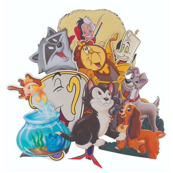 A Collection of Disney Character Display Signs.