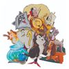 Image 1 : A Collection of Disney Character Display Signs.