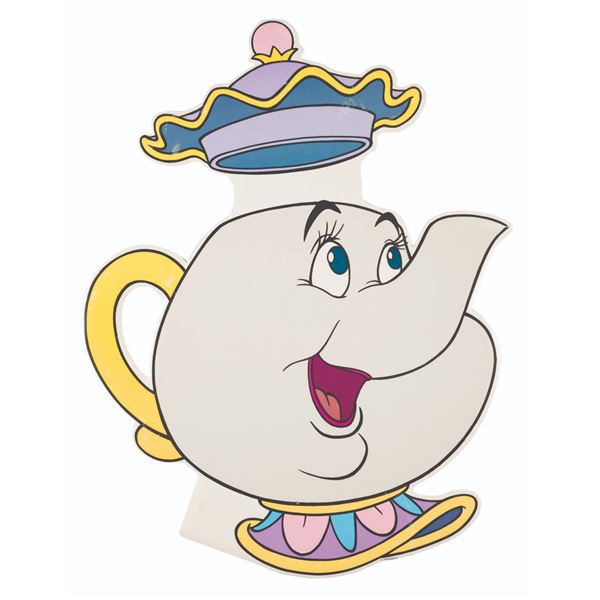 A Mrs. Potts “Beauty and the Beast” Display Sign.