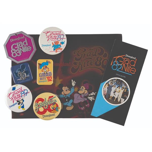 A Collection of Disneyland Grad Nite Souvenirs.