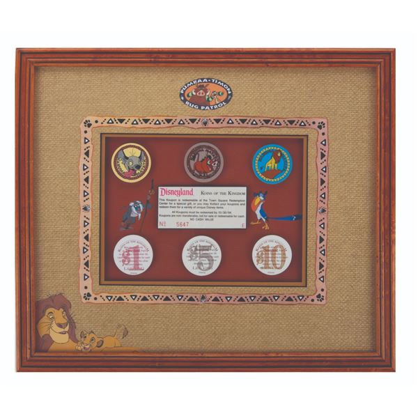 A Framed Set of “Koins of the Kingdom” And “Koupon.”