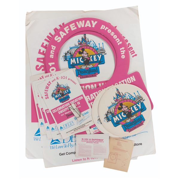 A Disneyland Sixty Years of Mickey Sweepstakes Display.
