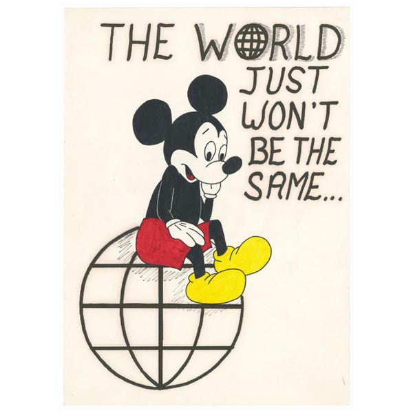 A Handmade Walt Disney World Employee Farewell Card.