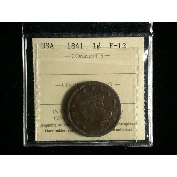 United States 1841 One Cent