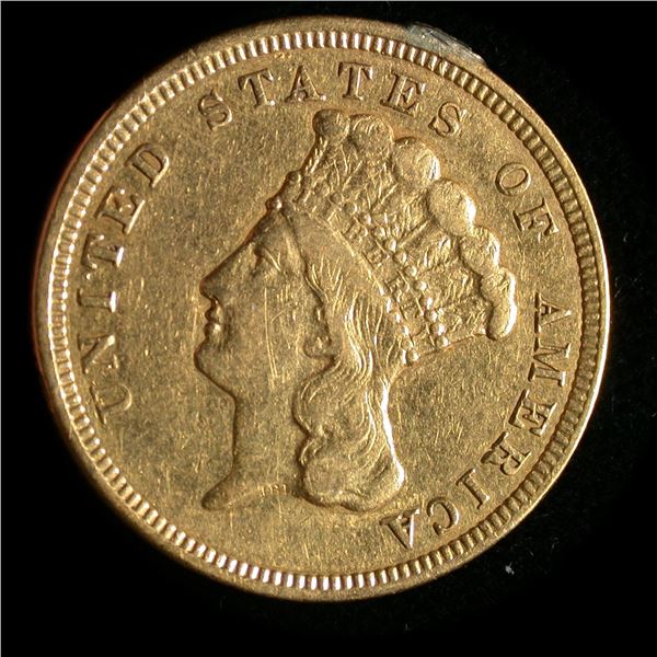 United States Three Dollar Gold 1857, Indian Princess