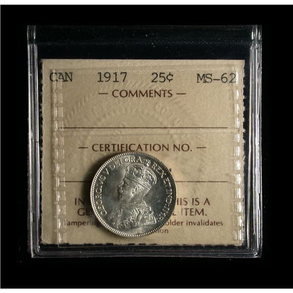 1917 Twenty-five Cents, ICCS MS-62