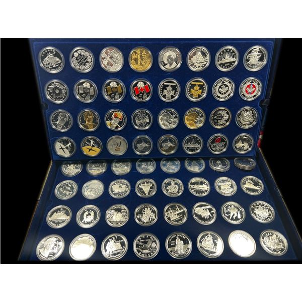 A Fine Set of 64 Commemorative Silver Dollars