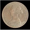 Image 2 : New Brunswick 1864 One Cent, Short 6