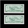 Image 2 : Bank of Canada One Dollar 1954, A/A Replacement Pair