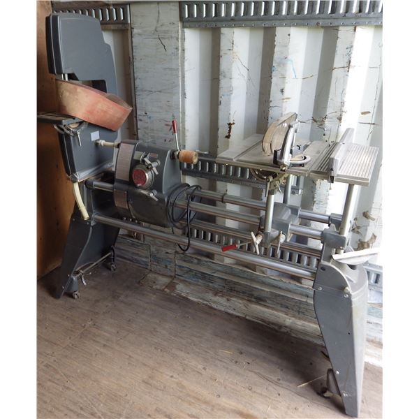 SERIAL # SS-202583 Shop Smith ( MARK V-B ) Woodworking lathe machine with attachments