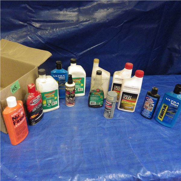 Assortment of shop fluids