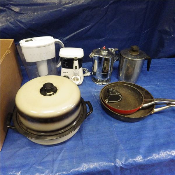 Frying pans and other kitchen items