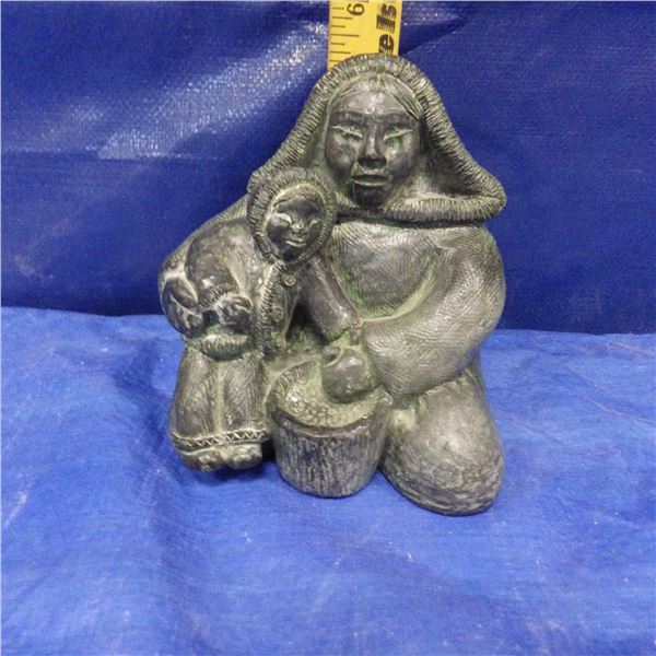 Wolfe original sculpture in soapstone