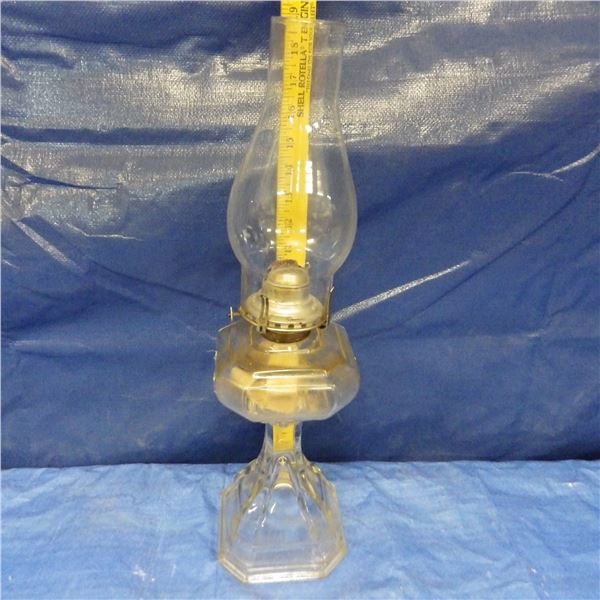 Vintage coal oil table lamp