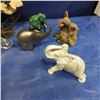 Image 5 : Assortment of elephant figurines and Ty beanie baby elephant