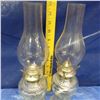 Image 3 : Lot of coal oil table lamps - reproductions
