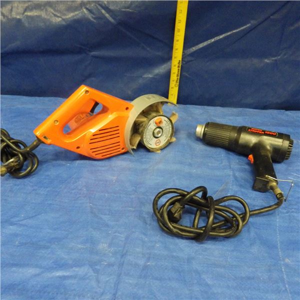 Black and Decker work wheel and heat gun