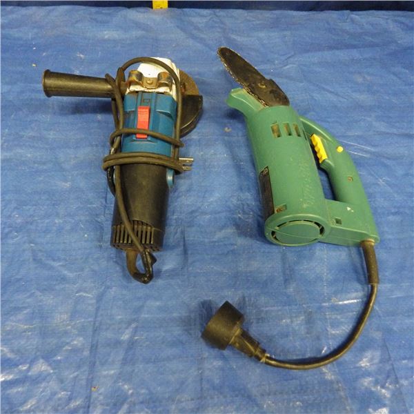 Side grinder and small saw