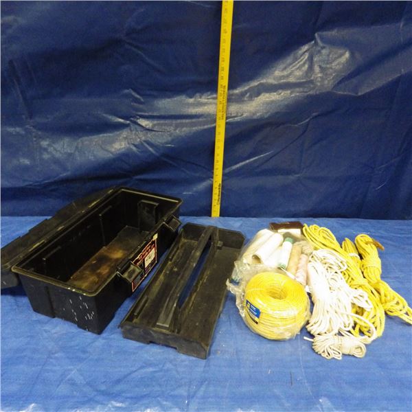 plastic   Toolbox with rope
