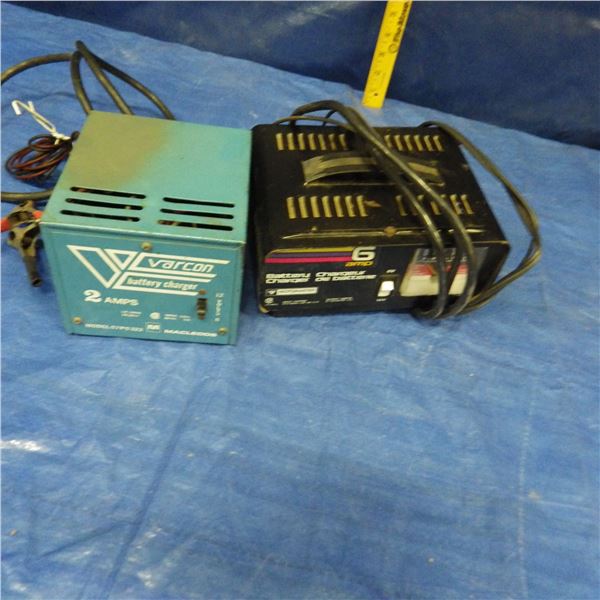 lot of   2 battery chargers