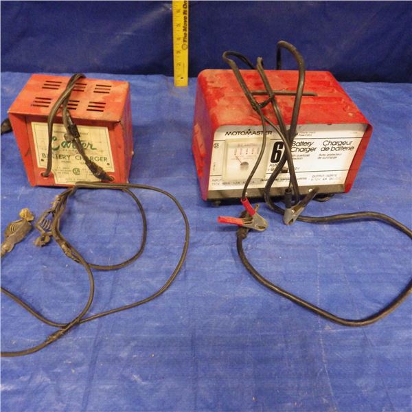 lot of   2 battery chargers