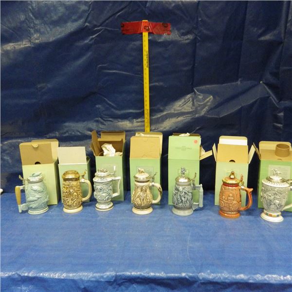 Collection of beer steins