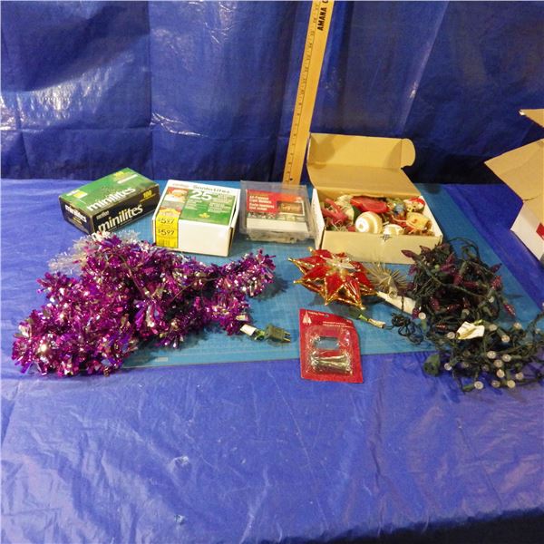 assortment of Christmas items