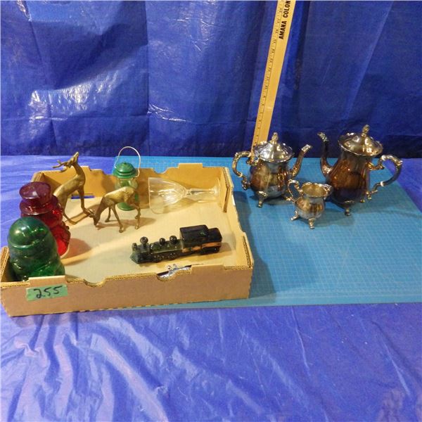 Avon, Teapot and coffee pot, wine glasses, etcetera