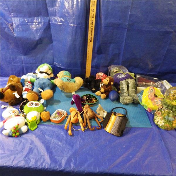 Assortment of stuffed animals