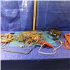 Image 1 : extension cords, battery charger , trouble light etcetera